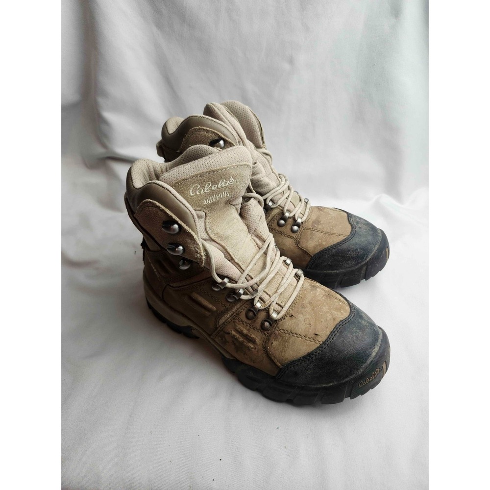 Cabela's Dry-Plus Hiking Boots Womens Size 7D Tan Leather Waterproof Thinsulate